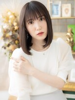 カバーヘア イヴ 戸頭店(COVER HAIR EVE)&nbsp;アッシュオリーブ前下がり艶髪エアストレートa戸頭20代30代40代