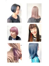 中西☆ブリーチを使ったデザインカラーやハイトーンカラー