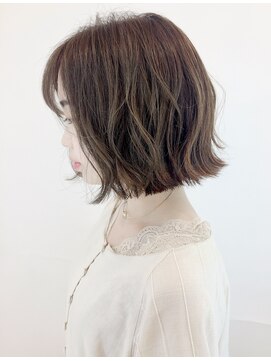 モリオ フロム ロンドン 成増店 【morio成増/一戸】外ハネゆるふわボブ