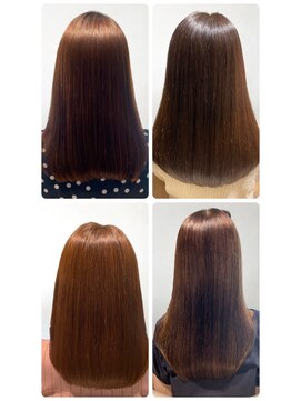 美容室フルール 20代30代40代髪質改善カラーショコラアッシュ艶感