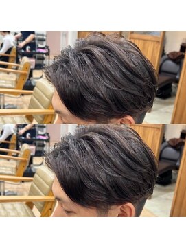 ループ(LOOP) センターパート×ニュアンスパーマ