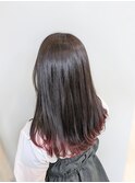 裾カラー レッド
