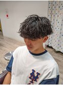 vマッシュ×波巻きスパイラルパーマ