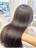 ブリーチなしラベンダーグレージュ！パープルアッシュグレー