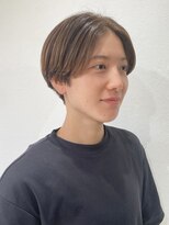 オンカン(onkan)&nbsp;ハンサムショート/ベージュカラー/白髪ぼかし