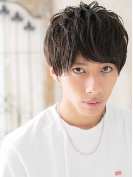 メンズヘア ビーセカンド 草加店(MENS HAIR B-2) 20代30代アースカラー爽やかスマートマッシュX草加