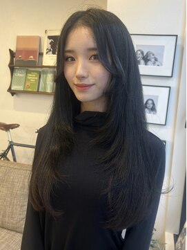 ポール(pole) 札幌ロング 暗髪ザクザクレイヤー