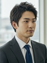 フイ 横浜センター北店(Hui)&nbsp;フェザーパーマ/グレーブルーカラー/刈り上げショートパンク