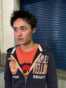 メンズサロン ゴールド 名古屋(GOALD) 黒髪スパイキーショート