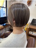 ハイライトショートミニボブ20代30代40代フェイスフレーミング