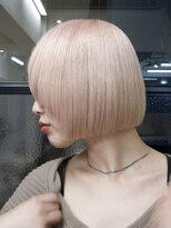 ラック 表参道(LUCK)&nbsp;ホワイトピンク/ブリーチ/ケアブリーチ/顔周り/20代