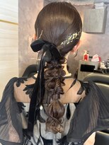 エルバイラビス 大宮(elu by lovis)&nbsp;《ゆい》編みおろし/結婚式ヘア/ヘアアレンジ