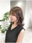 【amoretto_miu/beige brown/顔周りカット】