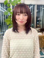 ノエ(noe) 黒髪カタログ/クラゲヘアー/オリーブグレー/栄r34