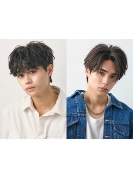 人気のシャドウパーマやフェザーパーマが￥11000→￥8800！人気のパーマをお得に◎［men's/men'sパーマ］