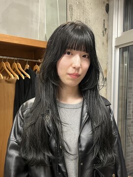 ウェウェ(wewe) ブルーブラック/ロング/レイヤー［西宮／西宮北口/夙川］