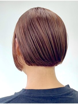 ヘアー アイス 御器所本店(HAIR ICI) 20代30代40代大人可愛いオレンジカラー髪質改善トリートメント