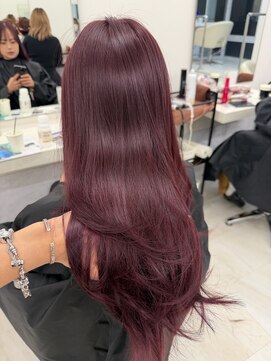 レイヤーカットハッシュカットハイレイヤー韓国ヘアくびれヘア