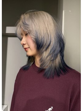 ビューズ(VIEWS) デザインカラーエンドカラーレイヤーカットホワイトカラー