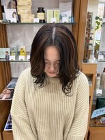 プランタンアヴェダ(printemps AVEDA)&nbsp;ブリーチ履歴を活かしたセクションカラー