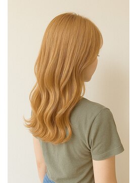 ミー 岡崎(mii) miiオレンジベージュカラー[岡崎/稲熊/ブリーチ/デザインカラー]