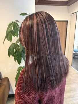 アチェロプラス 幸手店(acero+) 人と被らない◎ピンクハイライト♪