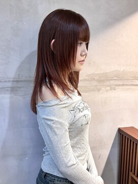 コミレ(COMILE) レイヤー×オレンジベージュ名古屋大須/上前津//レイヤーカット