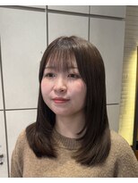 ヴァネッサ(VANESSA)&nbsp;ワンカールで簡単ローレイヤー×オリーブベージュ/吉川沙知