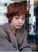 ryu【 ショートヘア　オレンジブラウン　プレッピー　レイヤー】