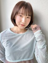 カバーヘア ブリス 戸田公園西口店(COVER HAIR bliss)&nbsp;小顔ショートボブ/ココアベージュ/似合わせ春カラーｐ戸田公園