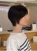 横顔盛れる丸みショート