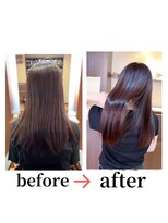 カーサインフィニテイ Hair Design caRsa INFINITY カラーエステ+カット+髪質改善トリートメント1