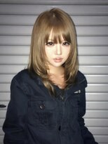 オルン(ORGN.) 平成 レイヤーカット ハッシュカット ベージュカラー シャギー