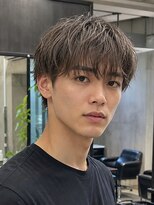 ローム 北花田店(Rome) Men's/マッシュショート/シースルーバング/アッシュブラウン
