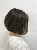 大人ボブ×大人ハイライト