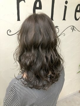 ヘアサロン レリー(hair salon relie) 【カラー】☆グレージュカラー（ブリーチなし）☆relie 【下関】