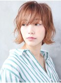 AUSTIN☆外ハネボブアッシュブラウンネオウルフツイストパーマ