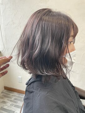 ヘアーサロン 6(hair salon) ブリーチ無しパープルグレー