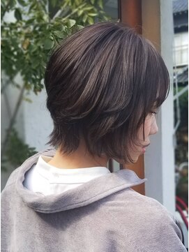 リシェールグリーン 越谷花田店(RICHAIR GREEN) 外ハネレイヤーボブ♪つやっつやカラー