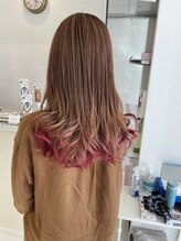 ヘアメイク ルエル(Hair Make Ruelle) エアタッチ×裾カラー