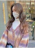 【minami】可愛いかき上げ前髪透明感ゆるふわウェーブ<Gallica>