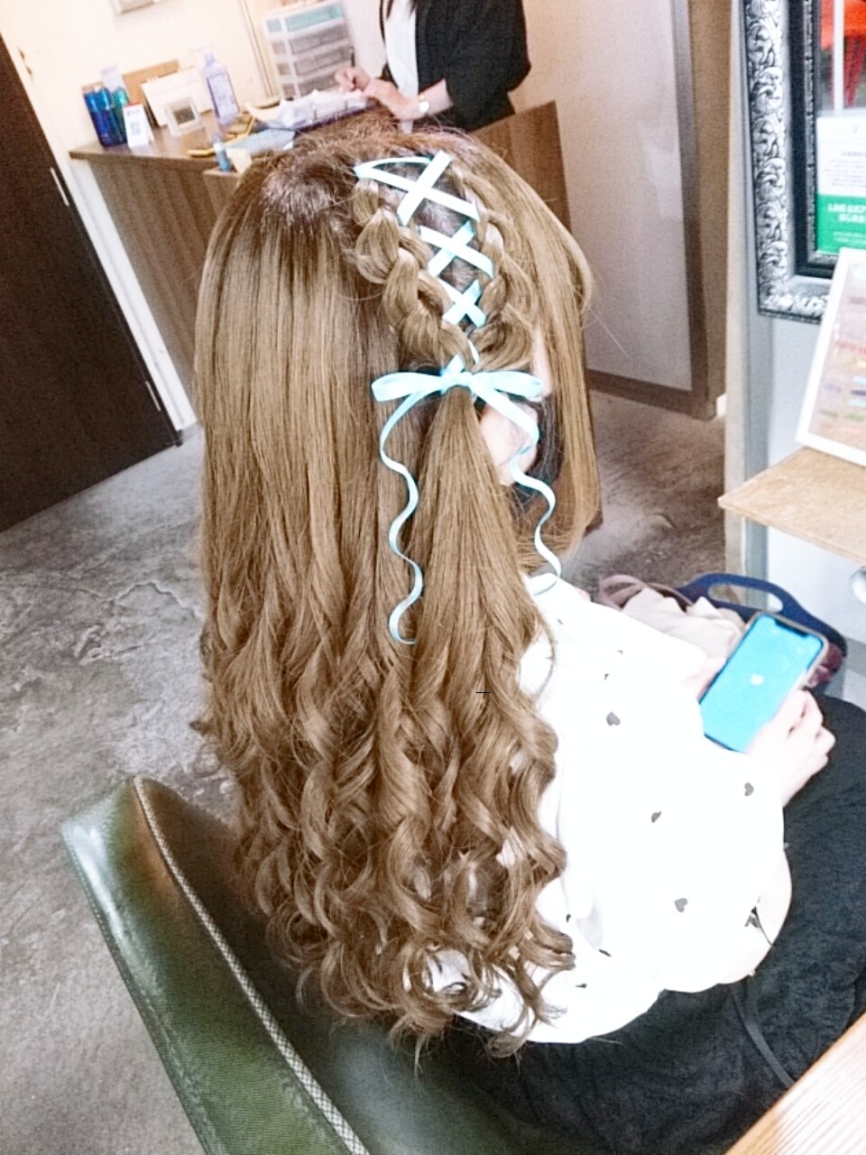 編みかけハーフツイン：L179552794｜リエラ 新宿(RIERA)のヘアスタイル