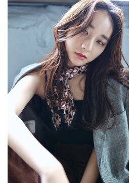 ラべリー 池袋(LOVELEY) 韓国風くびれヘア×マロンブラウン【池袋】