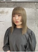 【LOREN】顔まわりカット + ハイトーンベージュ