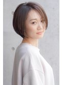 丸みのあるボブスタイル