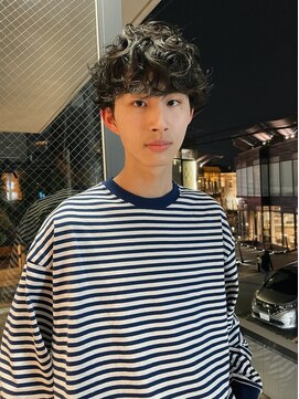 アンドレイ 表参道(andrey) 【ANDREY】アッシュブラック/ハイライト/マッシュパーマ/ウルフ