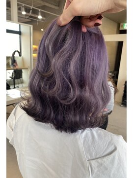 リア 布施店(Lia) エンドカラー/パープル×ブラック