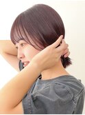 【Lufeli】佐藤有華 結べるボブ/ラベンダーピンク/ワンレン