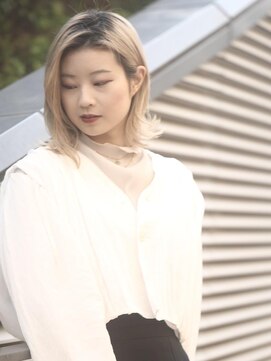 ショコラ アベノ(Chocolat ABENO) #外ハネボブ #ハイトーン #ダブルブリーチ