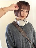 ミニボブ/切りっぱなし/ボブ/縮毛矯正/タッセルボブ